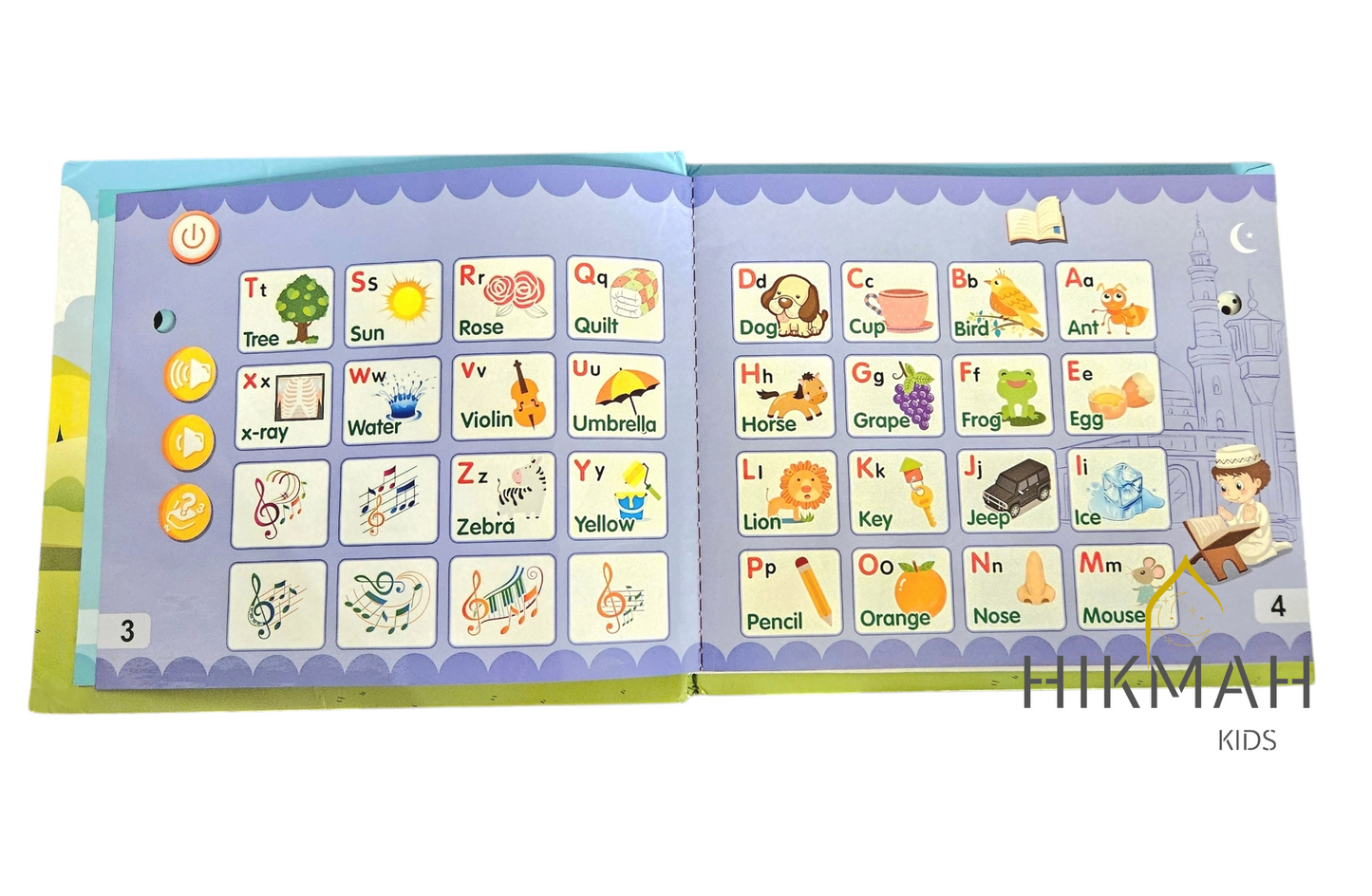 Interactive Learning Book - Discover Languages and Islamic Knowledge in a Playful Way