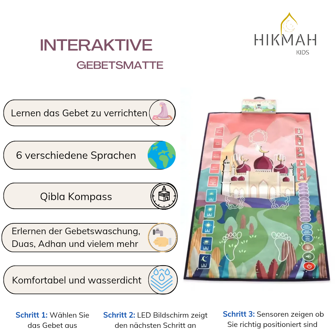 Interactive Prayer Mat for Girls