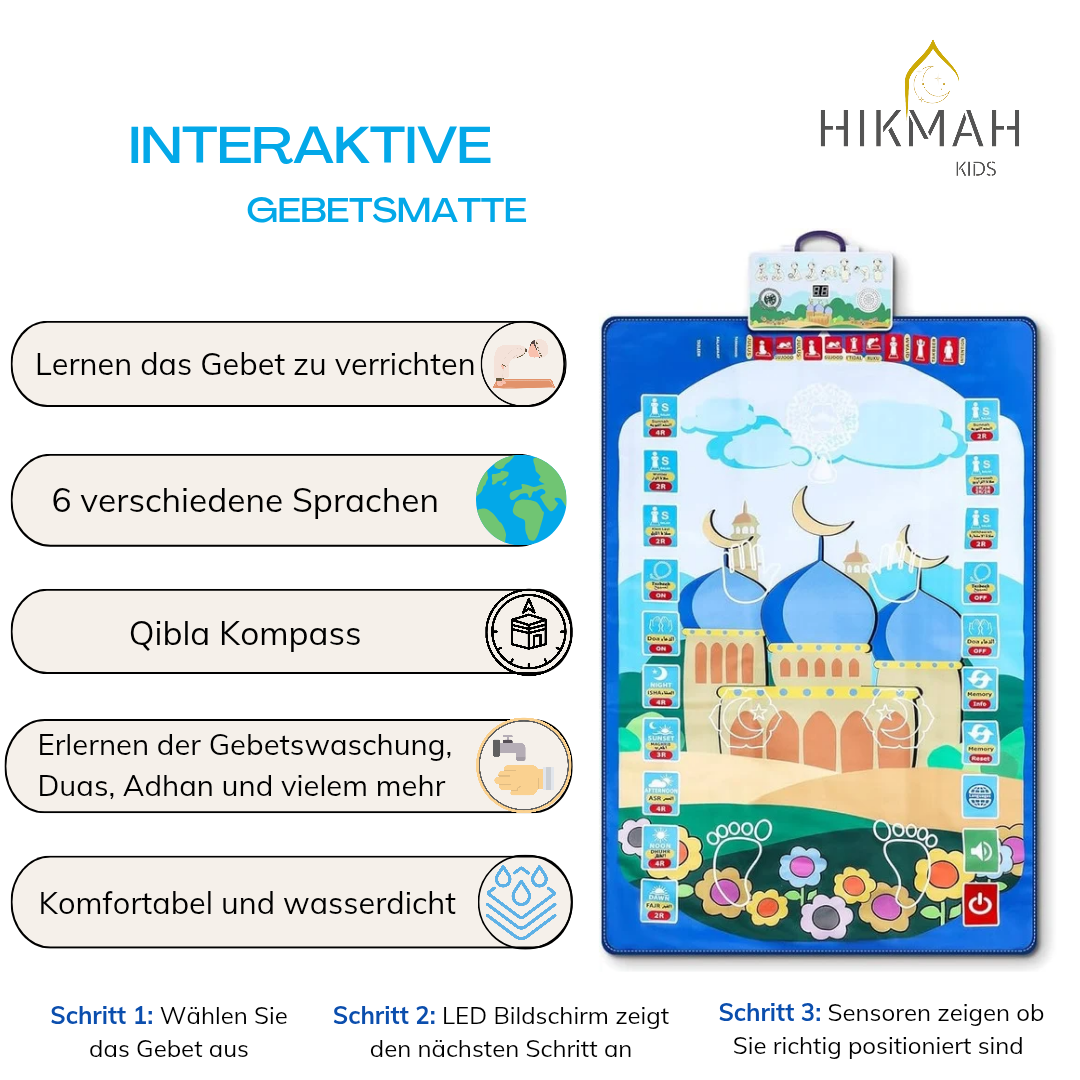 Interactive Prayer Mat for Boys